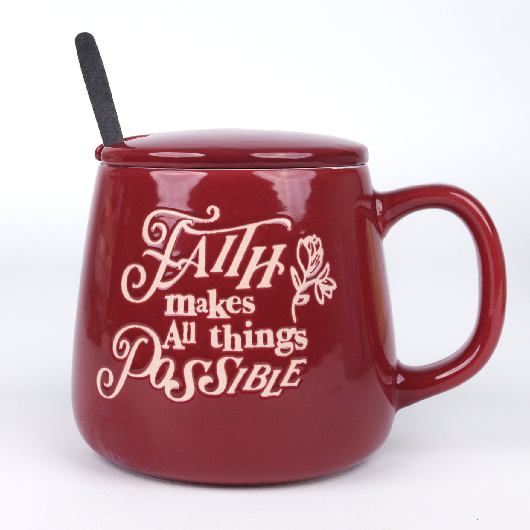 Ceramic Mug (520ml): Faith makes all things possible