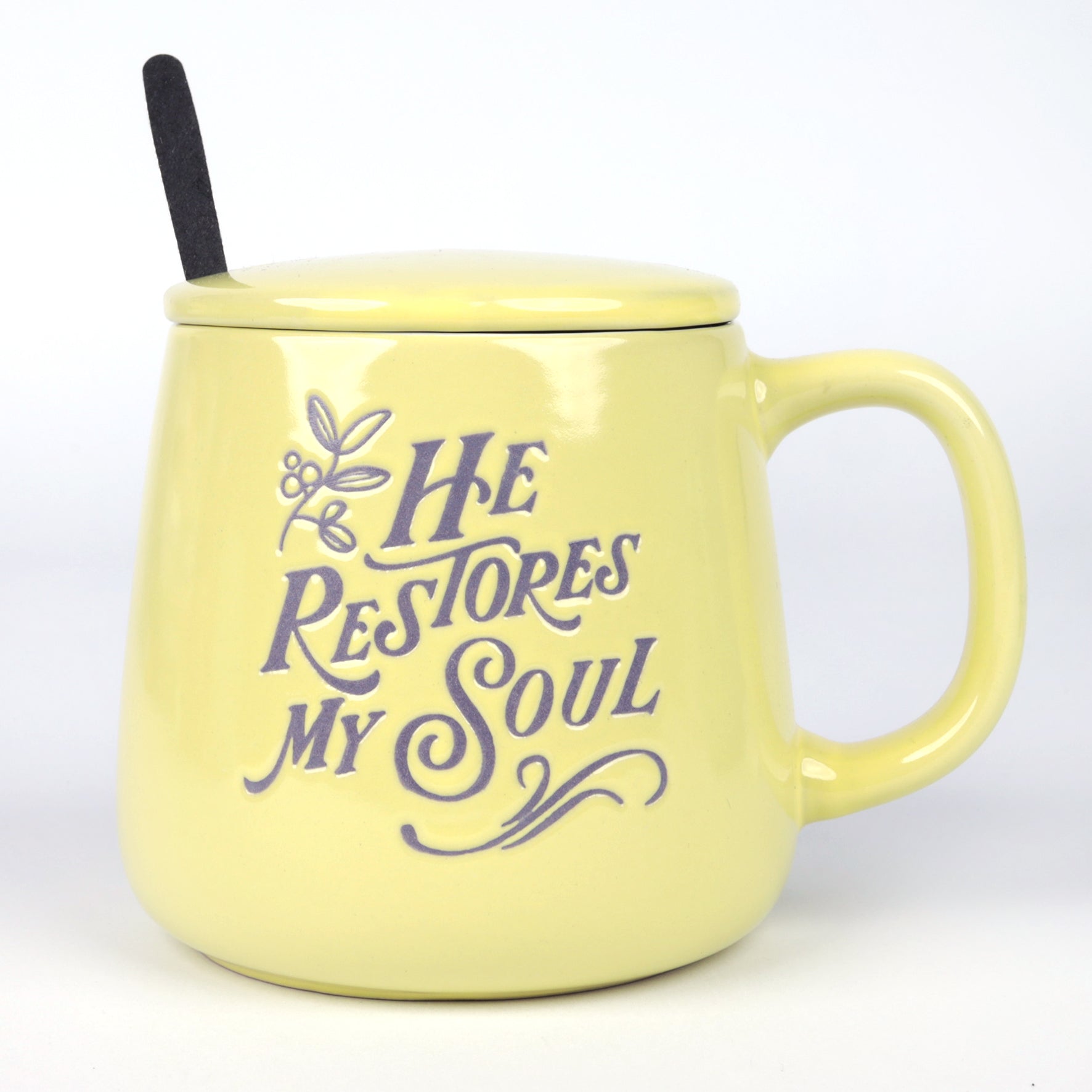 Ceramic Mug (520ml): He restores my soul
