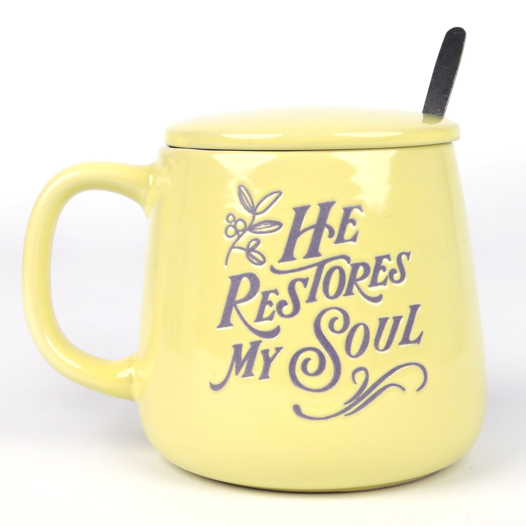 Ceramic Mug (520ml): He restores my soul