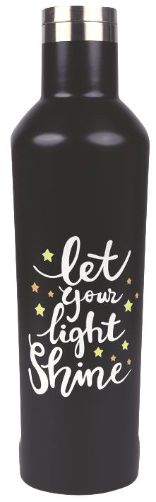 Water Bottle, Stainless Steel (450 ml): Let Your Light Shine