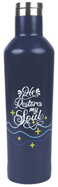 Water Bottle, Stainless Steel (450 ml): He Restores My Soul