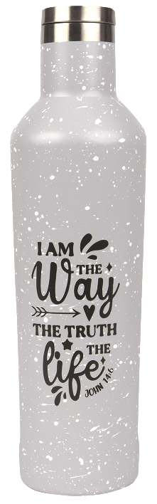 Water Bottle, Stainless Steel (450 ml): I Am The Way The Truth The Life