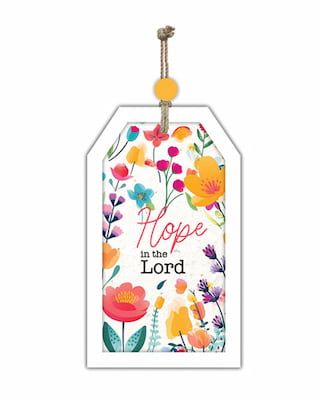Hanging Plaque (MDF): Hope In The Lord