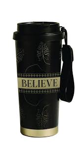 Travel Mug, Stainless Steel (530 ml): Believe