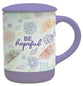 Mug with Tea Leaf Filter (350 ml): Be Hopeful, Stoneware