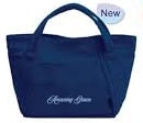 Mini Tote Bag, Canvas: Amazing Grace, Navy Blue