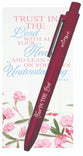Gel Pen with Bookmark: Trust in The Lord
