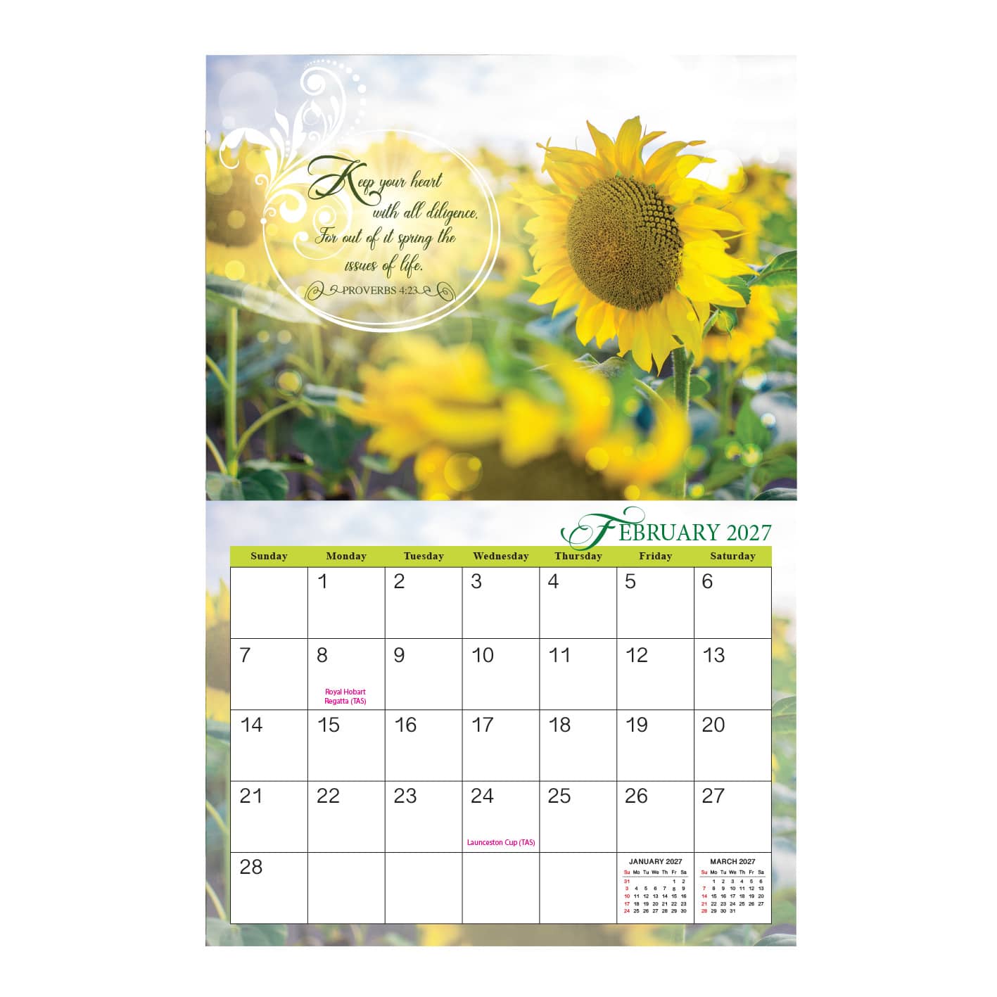 2027 Wall Calendar: Proverbs for Today
