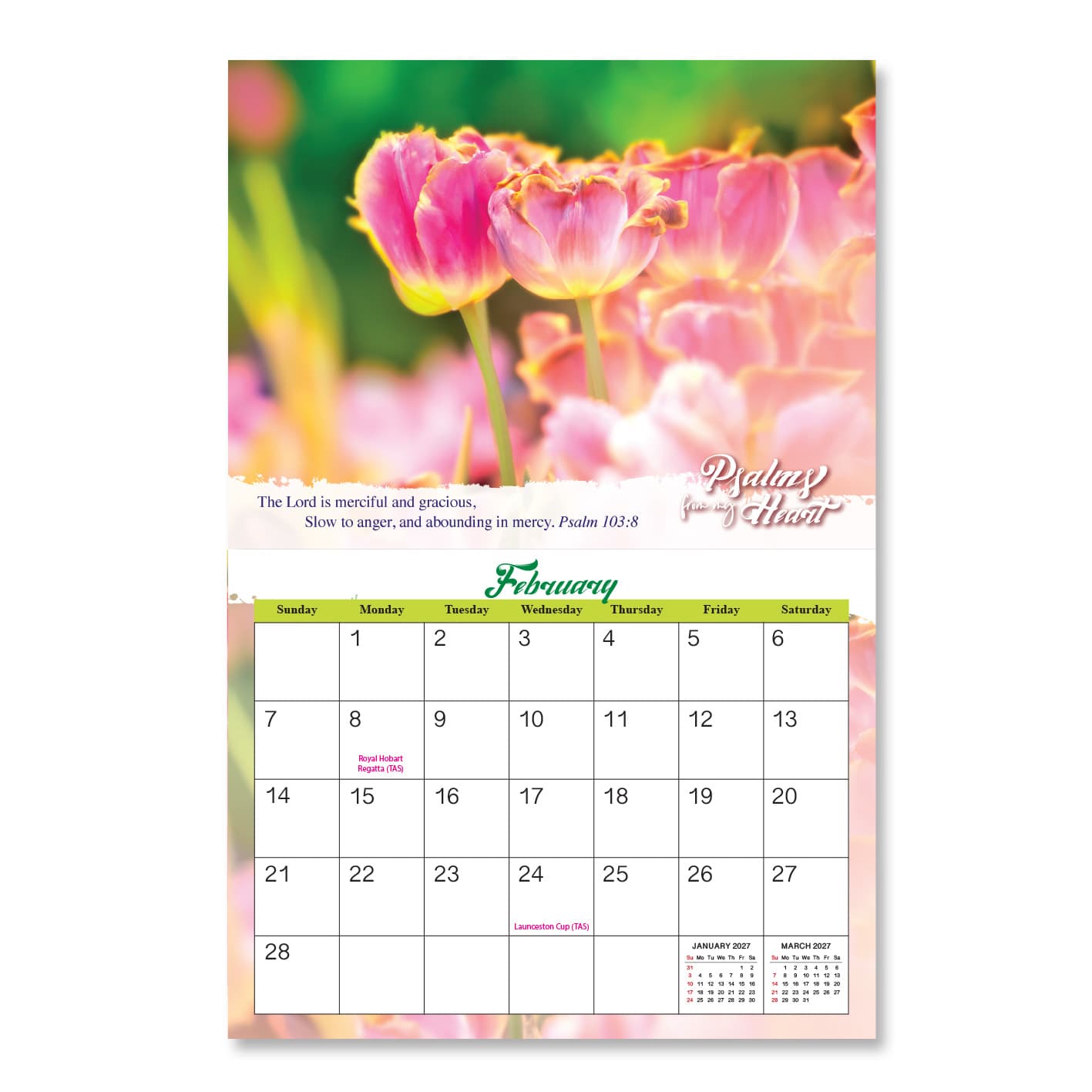2027 Wall Calendar: Psalms From My Heart