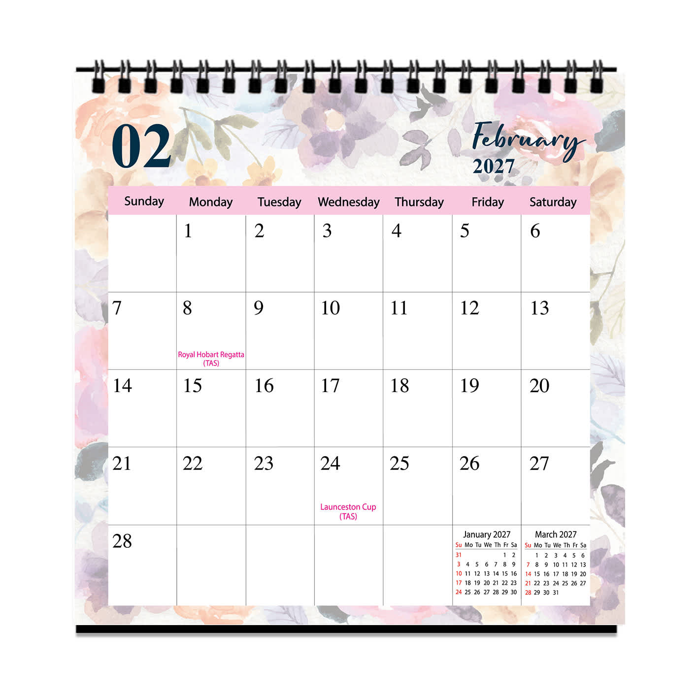 2027 Desk Calendar: Be Still and Know