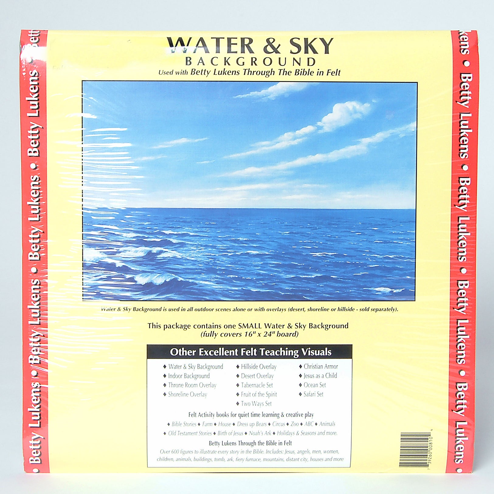 Lukens Small Unmounted Water & Sky Background (16" X 24")