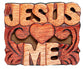 Magnet: Wood Jesus Loves Me