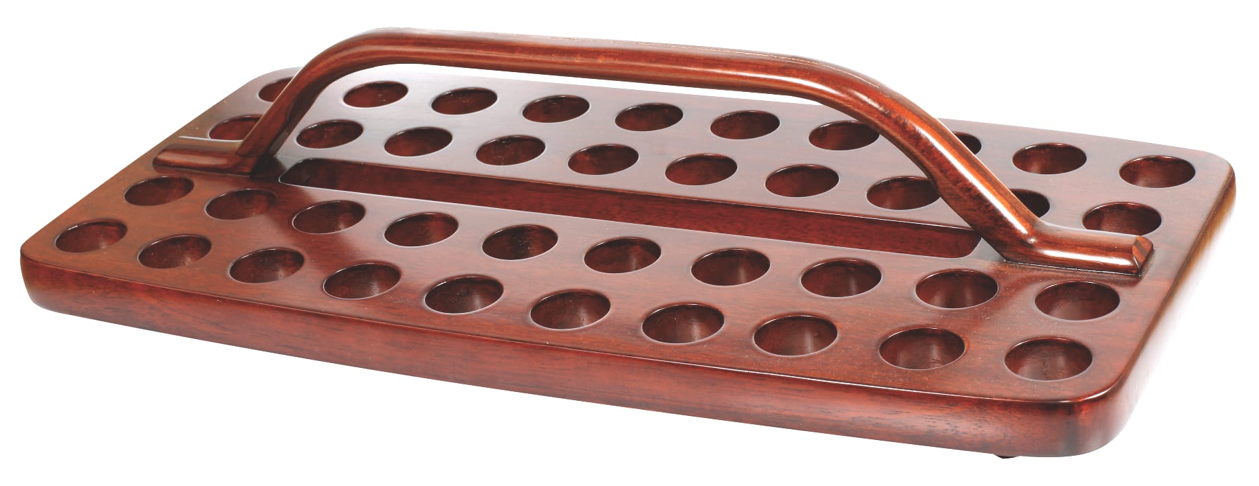 Communion Tray 40 Hole Wooden Rectangular