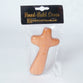 Hand-Held Cross: 12Cm, Smooth Round Edge (Mahogany)