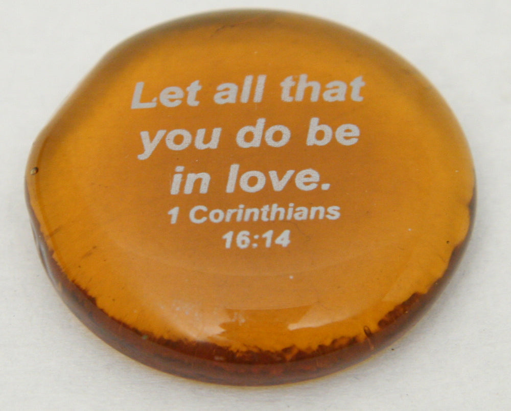 Glass Scripture Stones Assorted