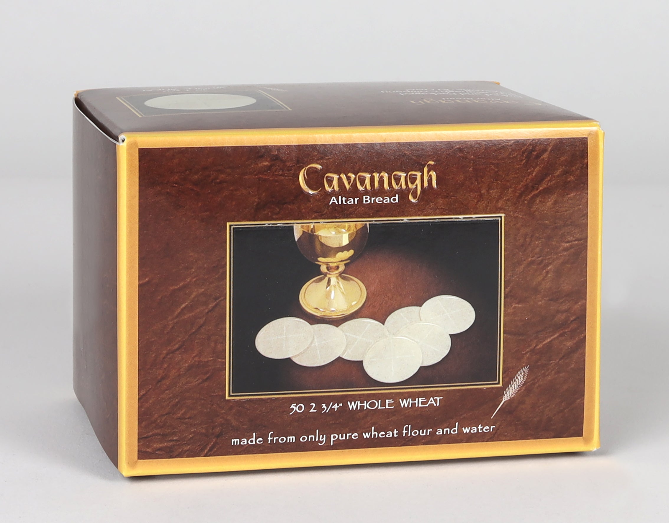 Communion Altar Bread: Cavanagh (50 pieces) Whole Wheat 2 3/4" Large Wafers