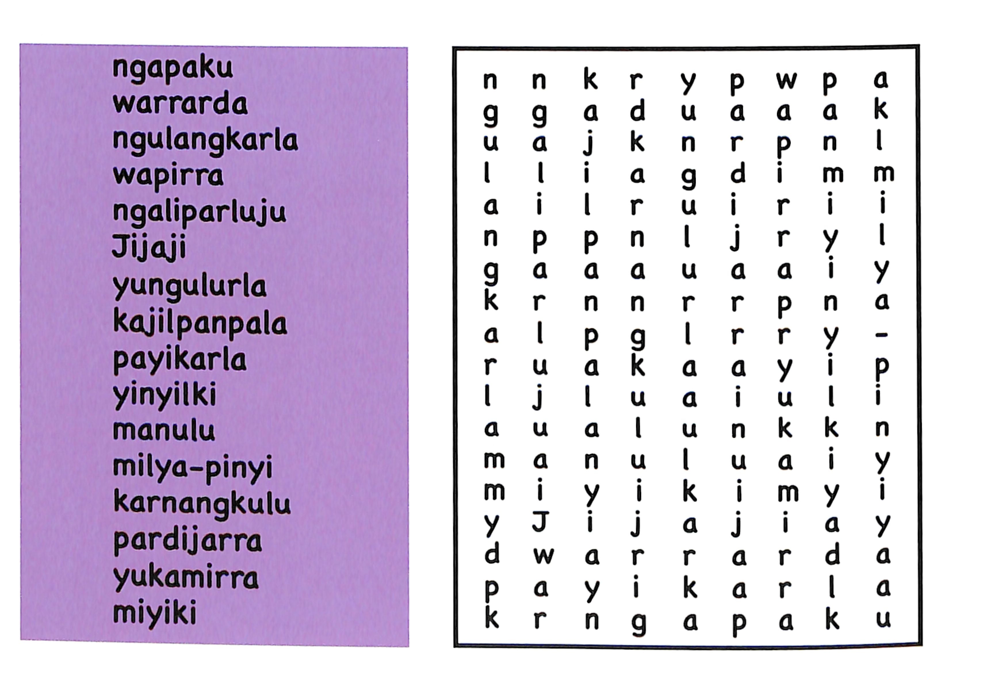 Prayer (Warlpiri)