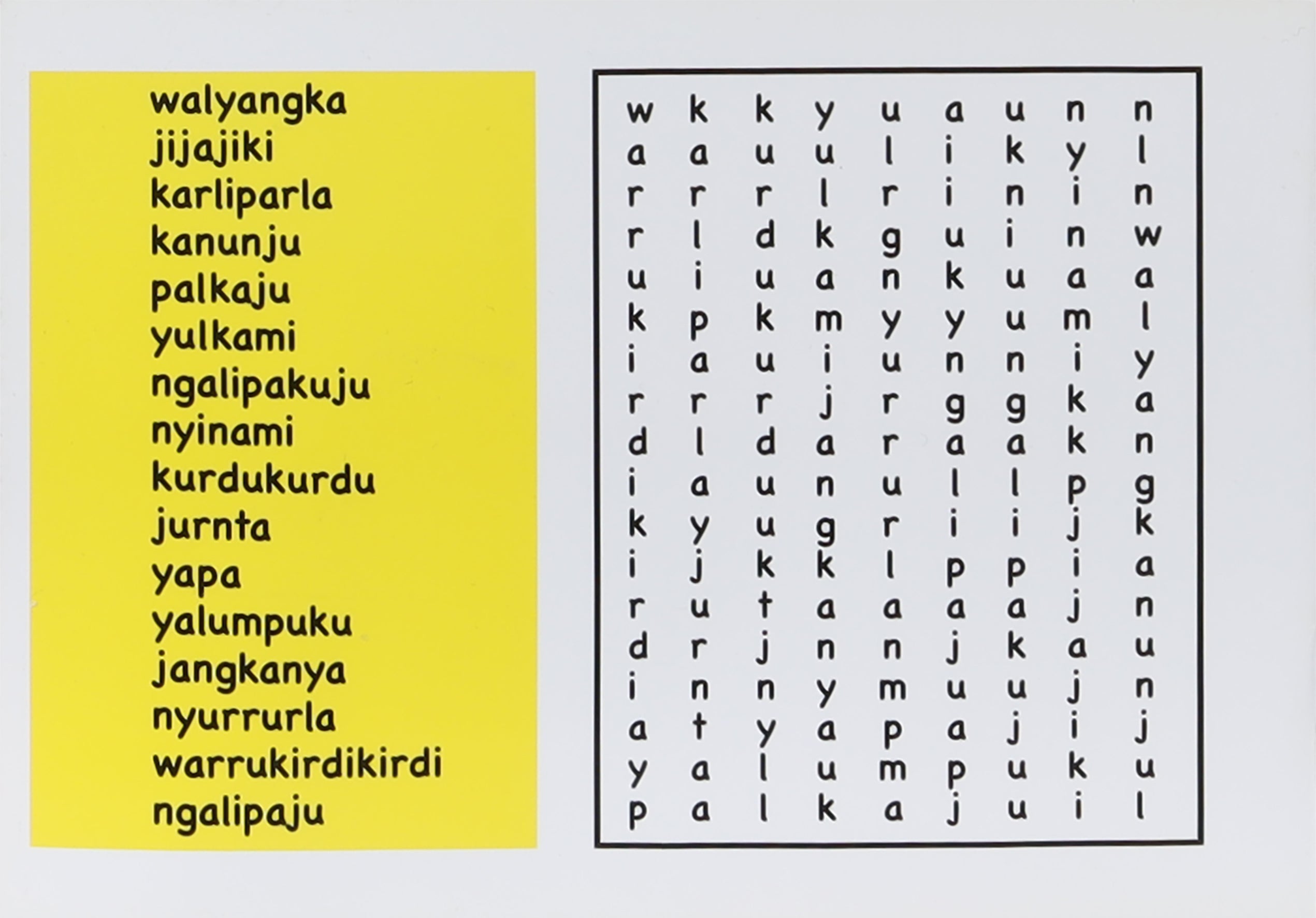 Do Not Be Afraid (Warlpiri)