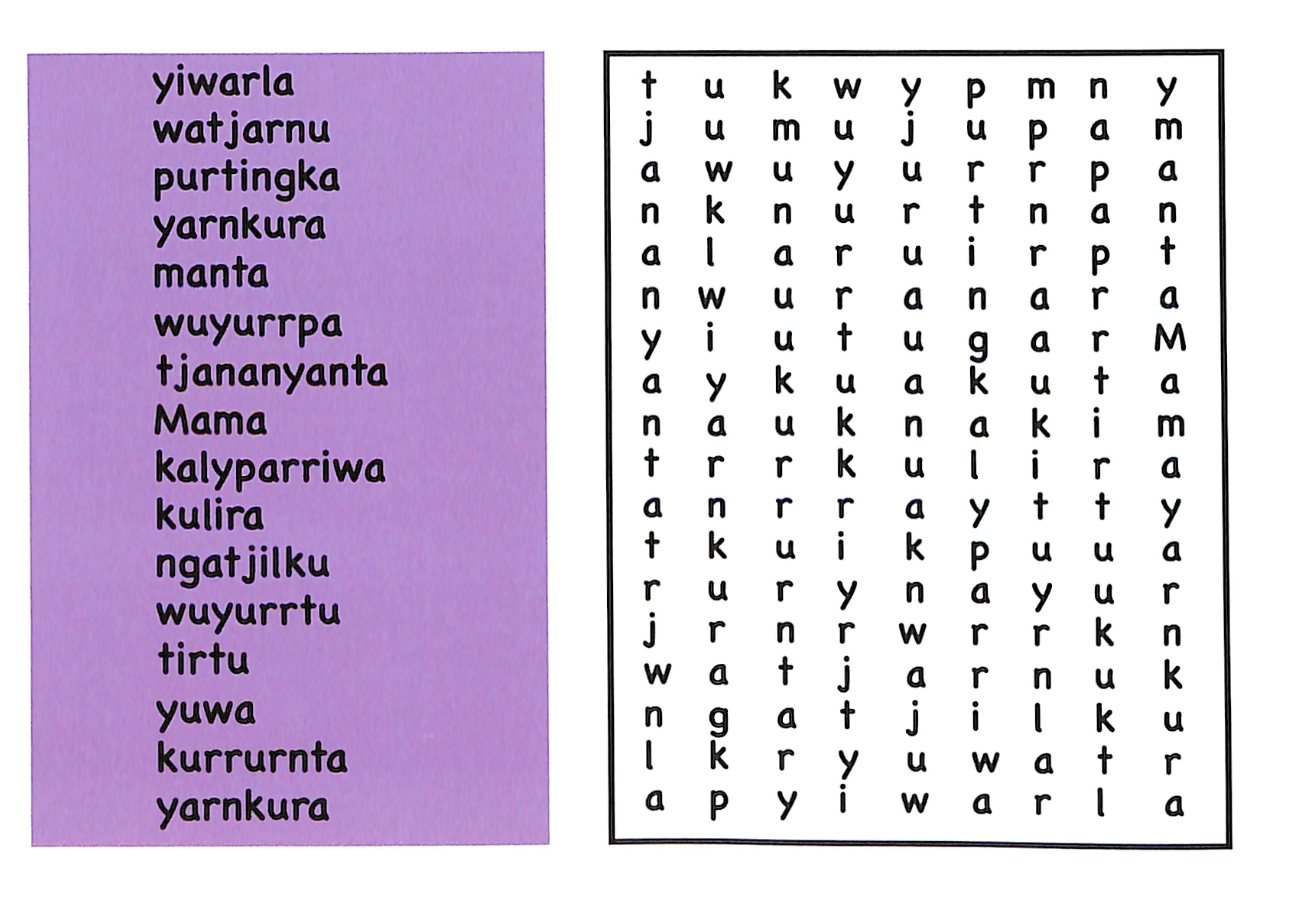 Prayer (Ngaanyatjarra)