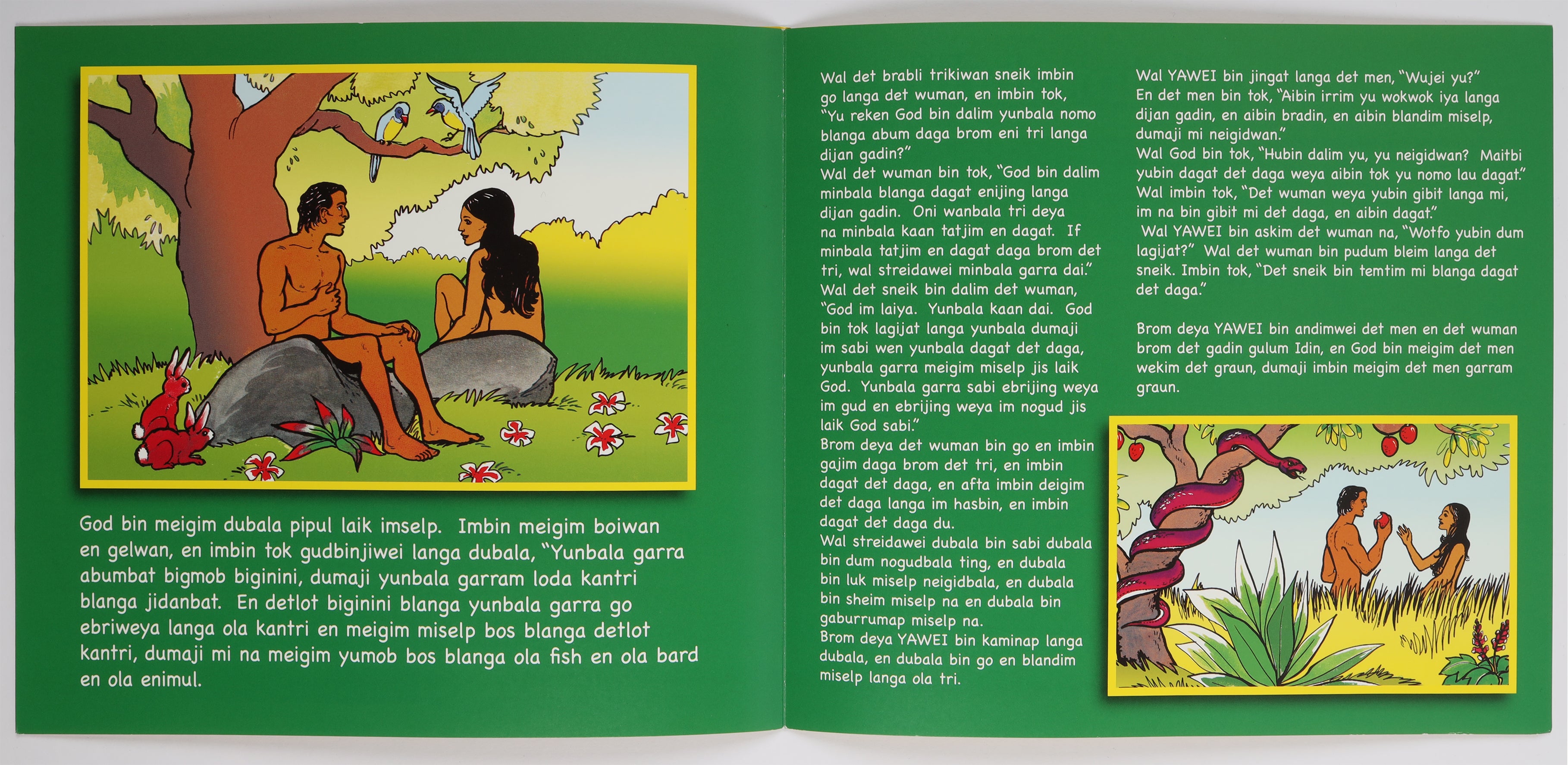 Creation Story Poster 3 Panel Concertina Poster (Kriol)