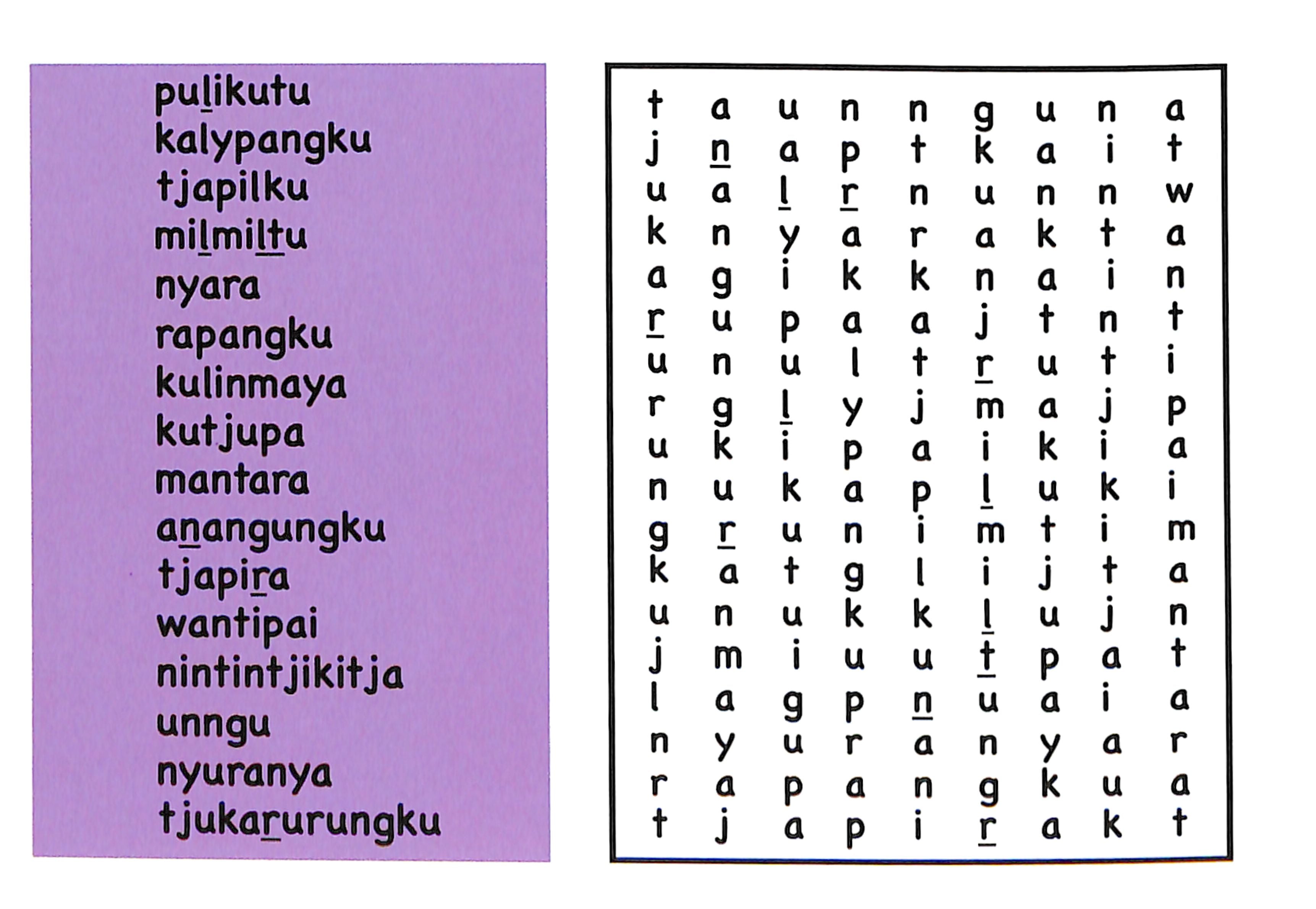 Prayer (Pitjantjatjara)