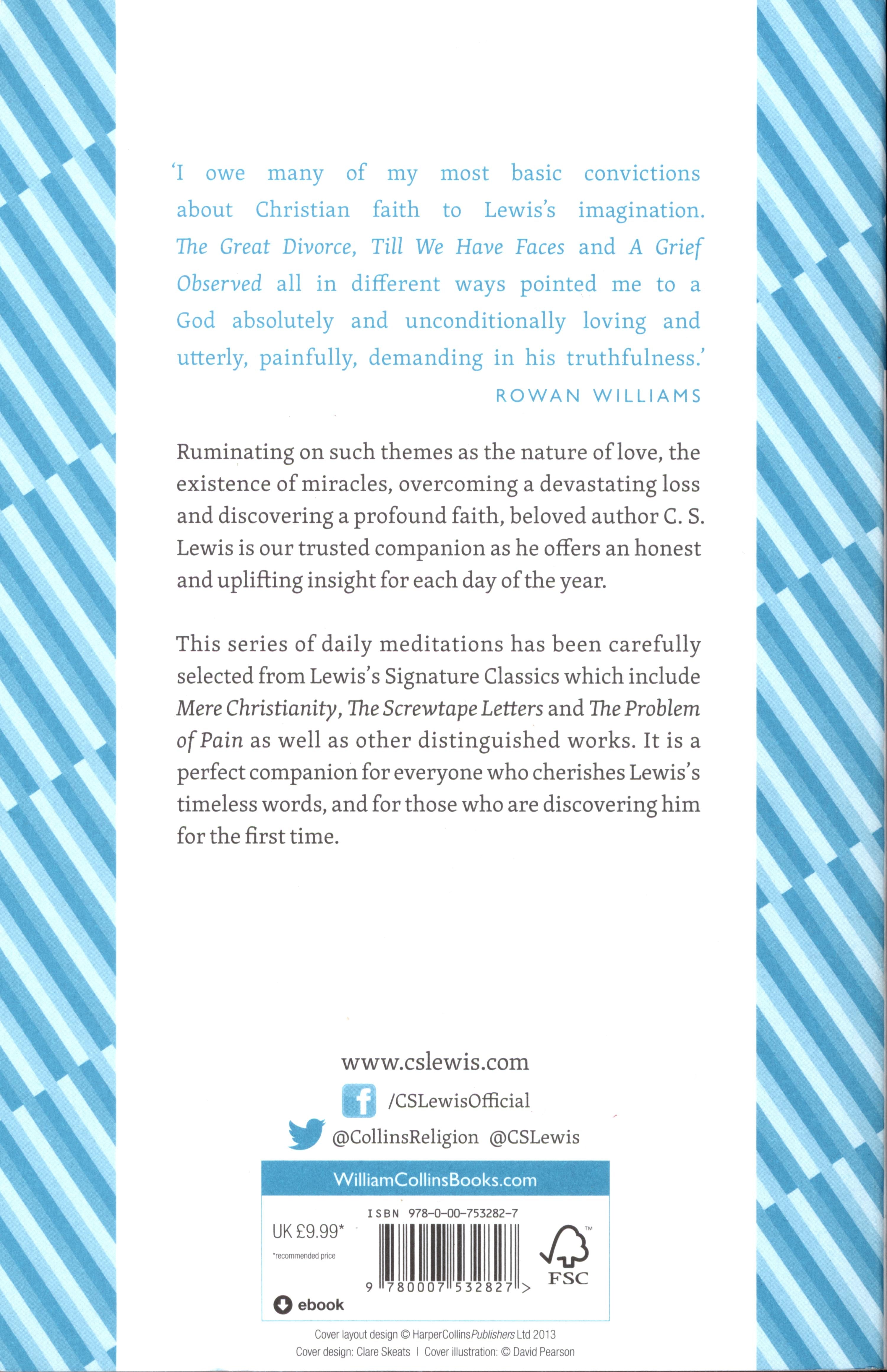 A Year With C S Lewis: 365 Daily Readings From This Classic Works