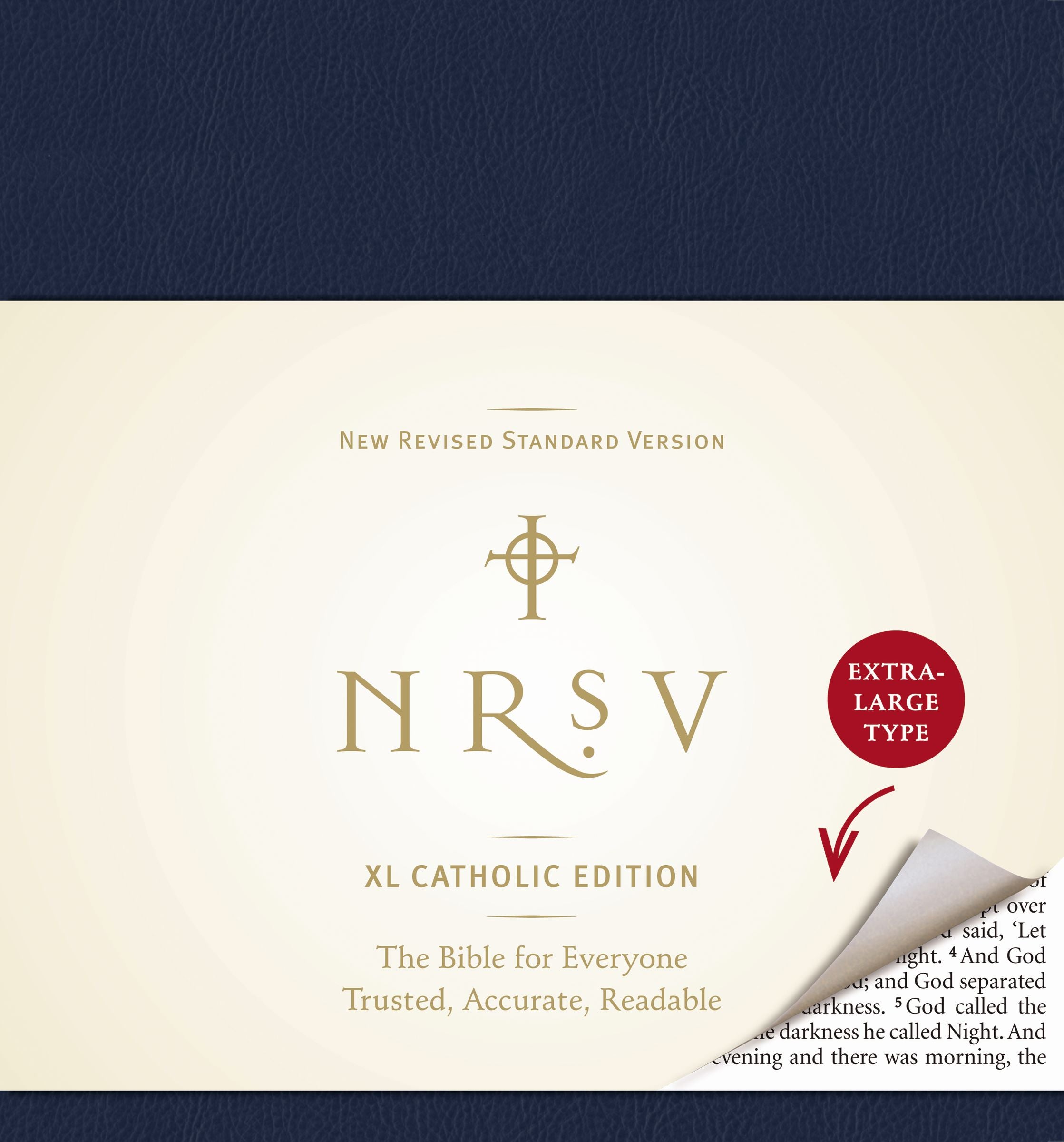 NRSV Xl Bible Catholic Edition Navy