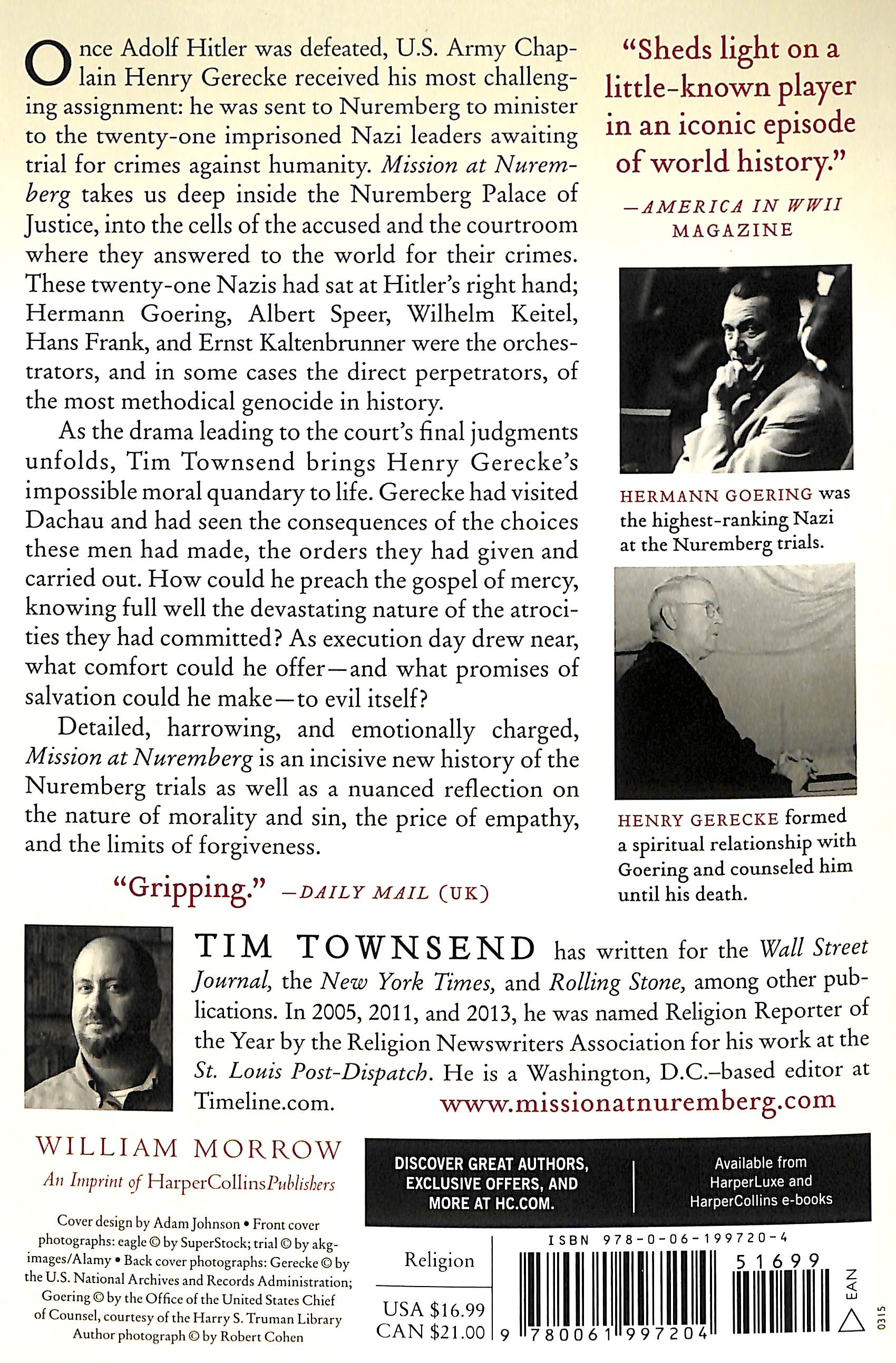 Mission At Nuremberg: An American Army Chaplain and the Trial of the Nazis