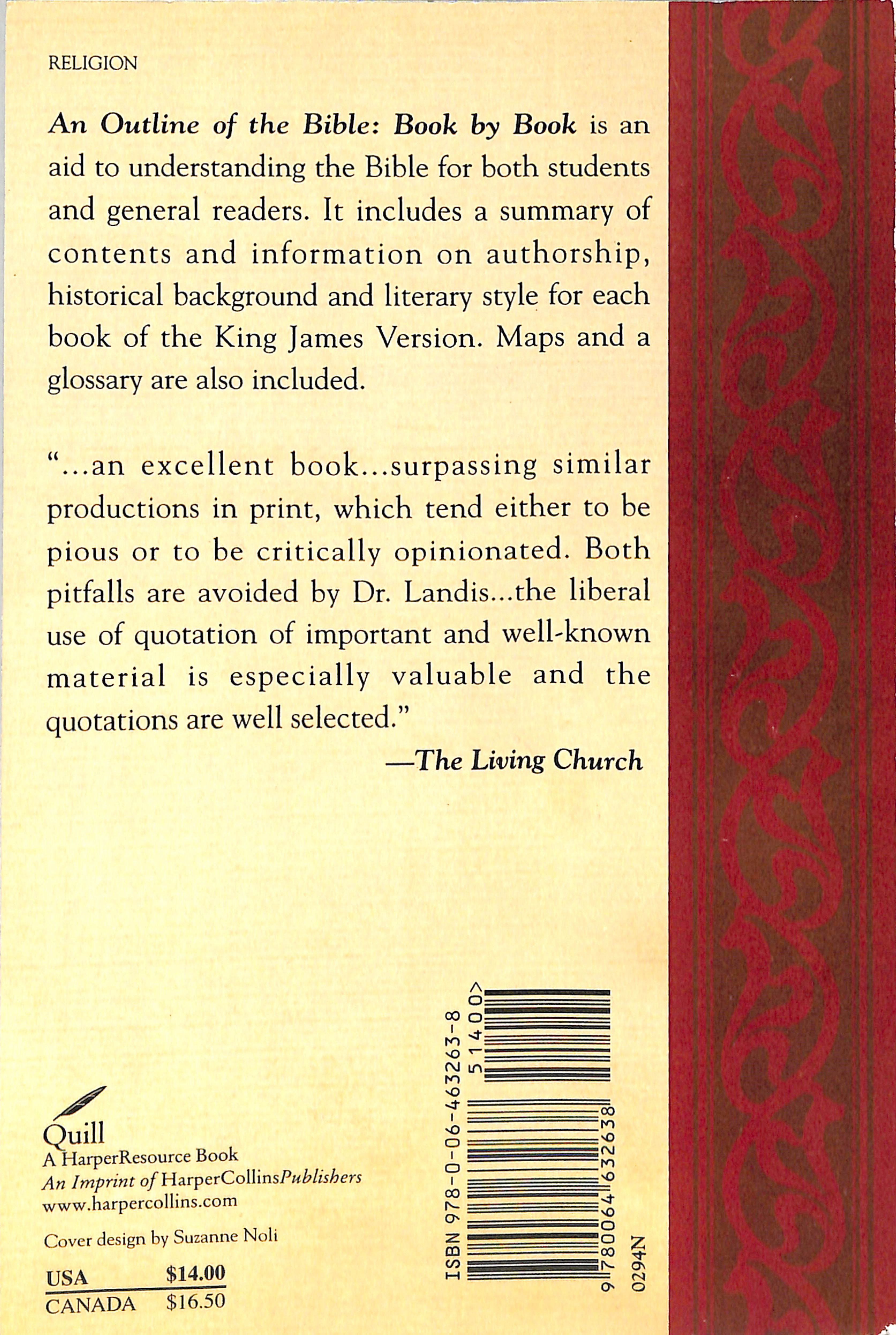 An Outline of the Bible: Book By Book