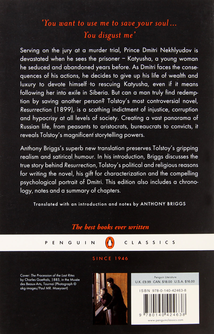 Resurrection (Penguin Black Classics Series)