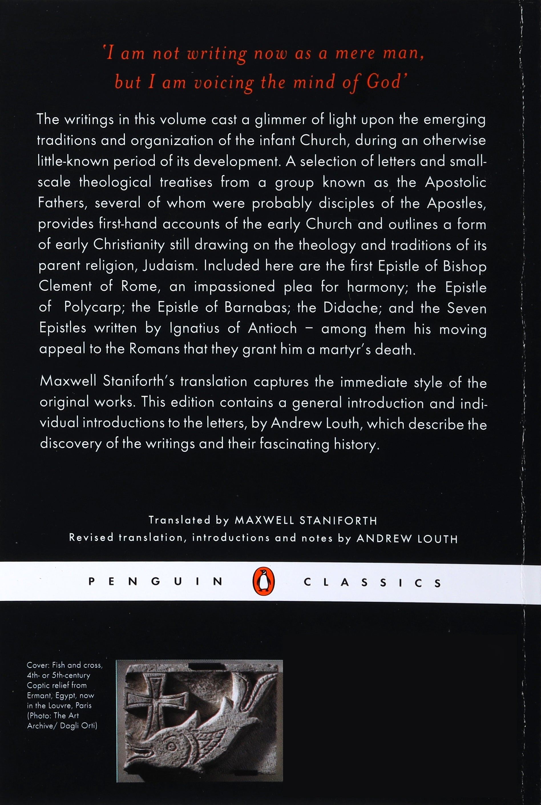 Early Christian Writings (Penguin Black Classics Series)