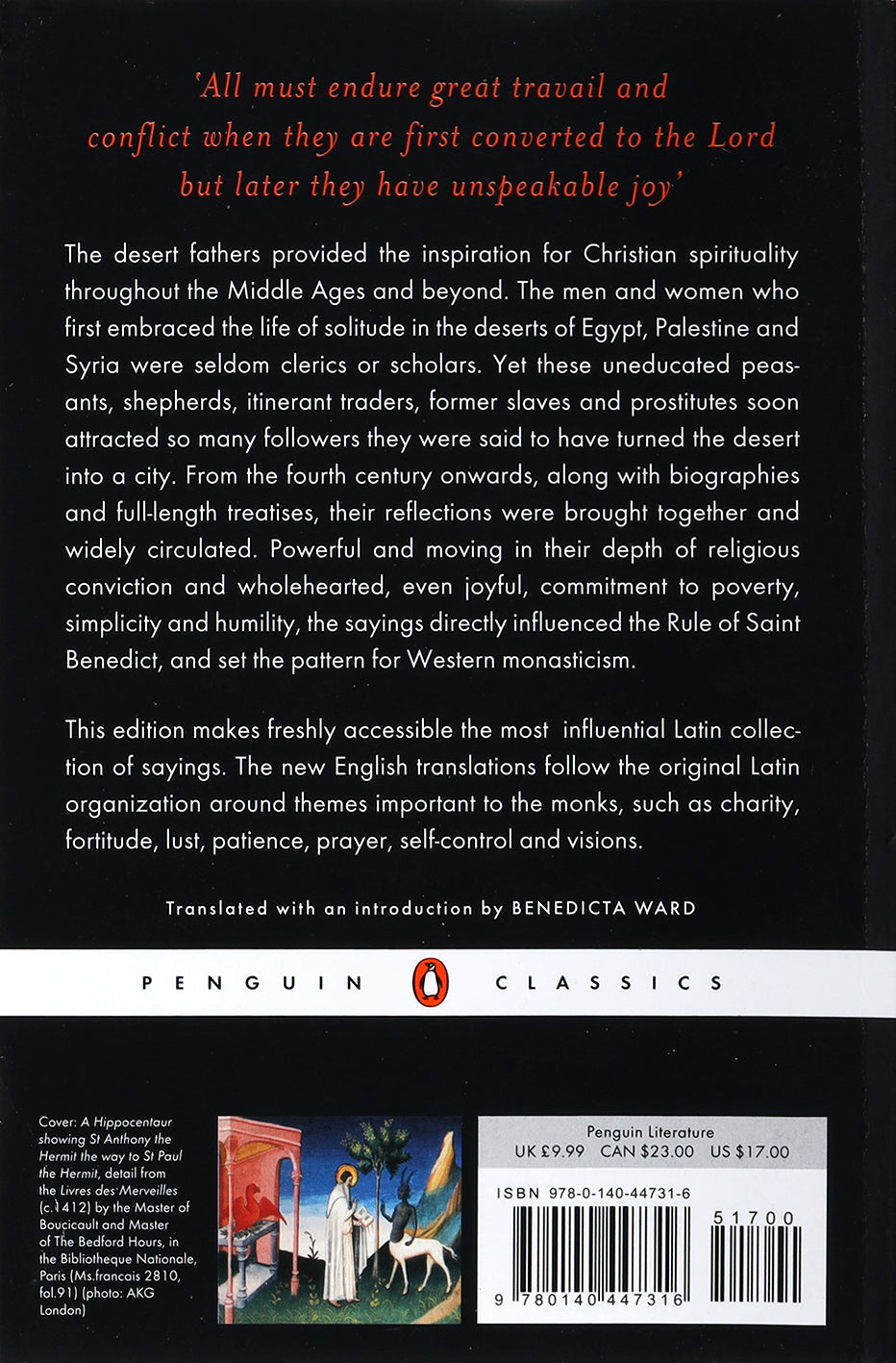 The Desert Fathers (Penguin Black Classics Series)