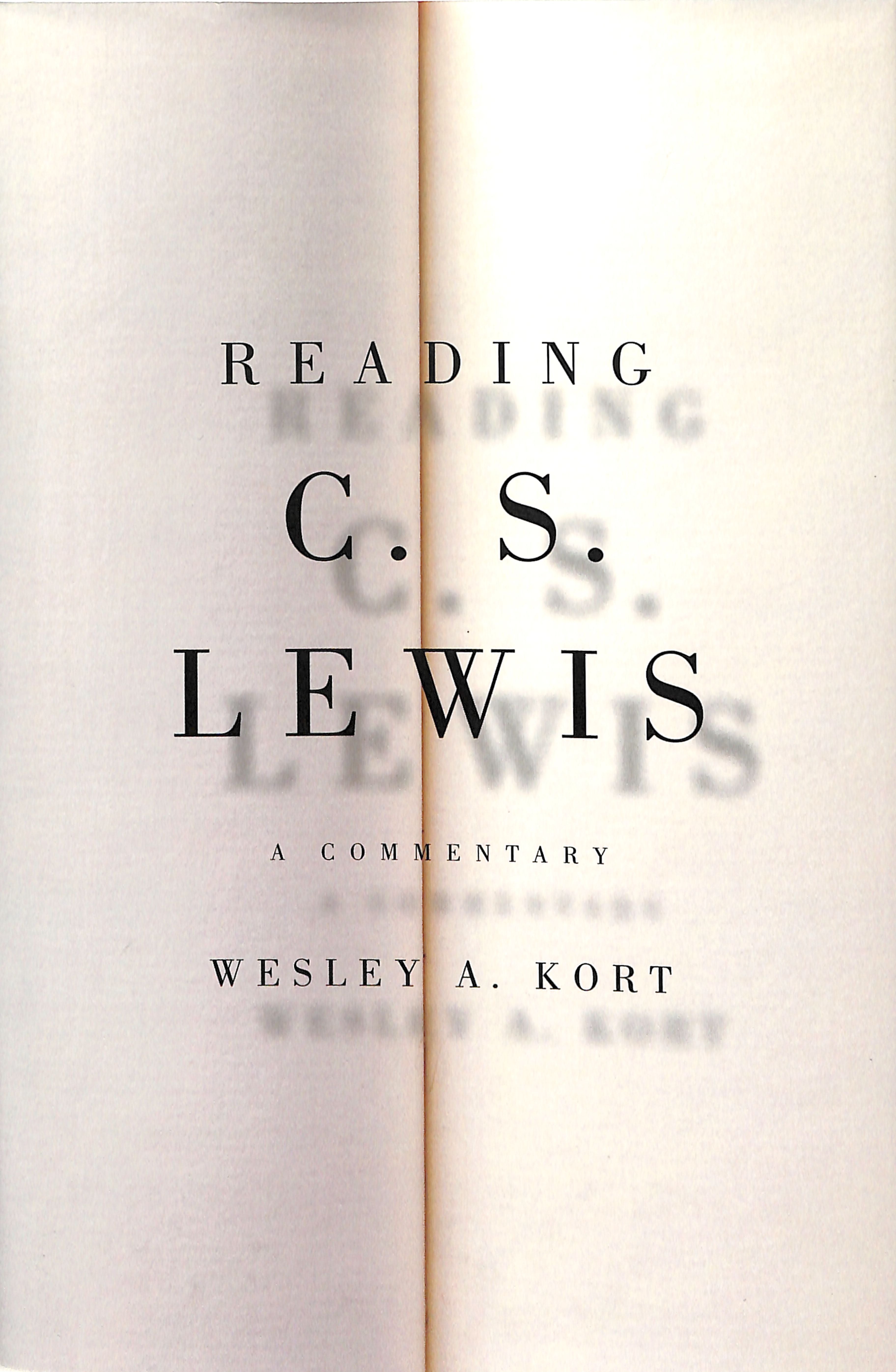 Reading C S Lewis: A Commentary