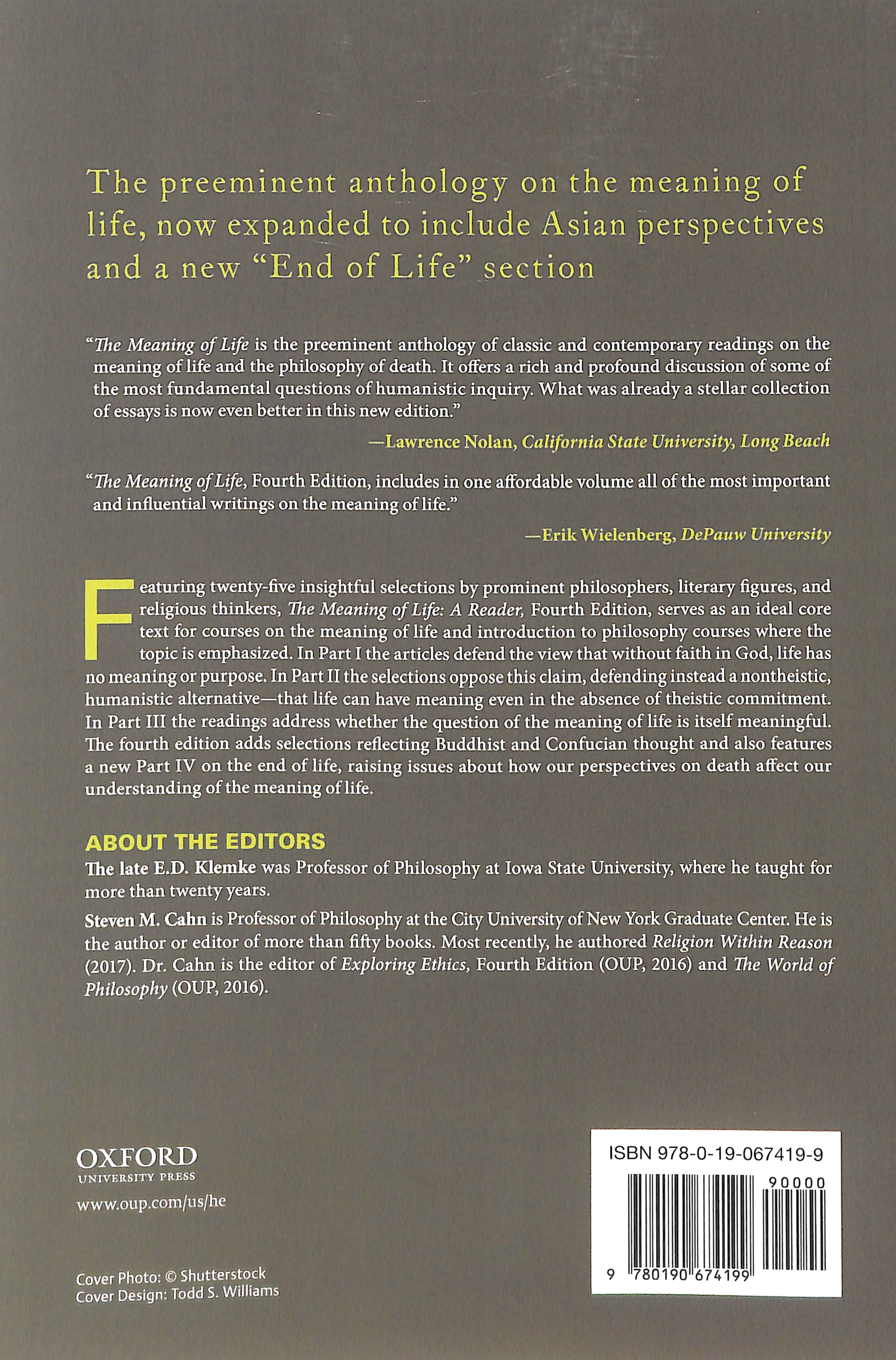 The Meaning of Life (4th Edition)