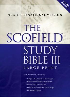 NIV Scofield Study Bible III, Large Print, Burgundy (1984 original NIV text)