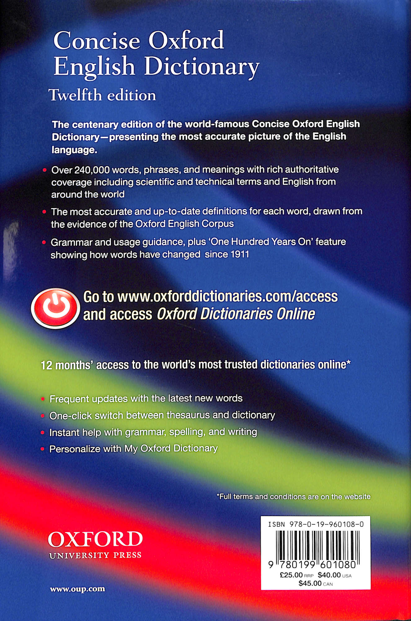 Concise Oxford English Dictionary