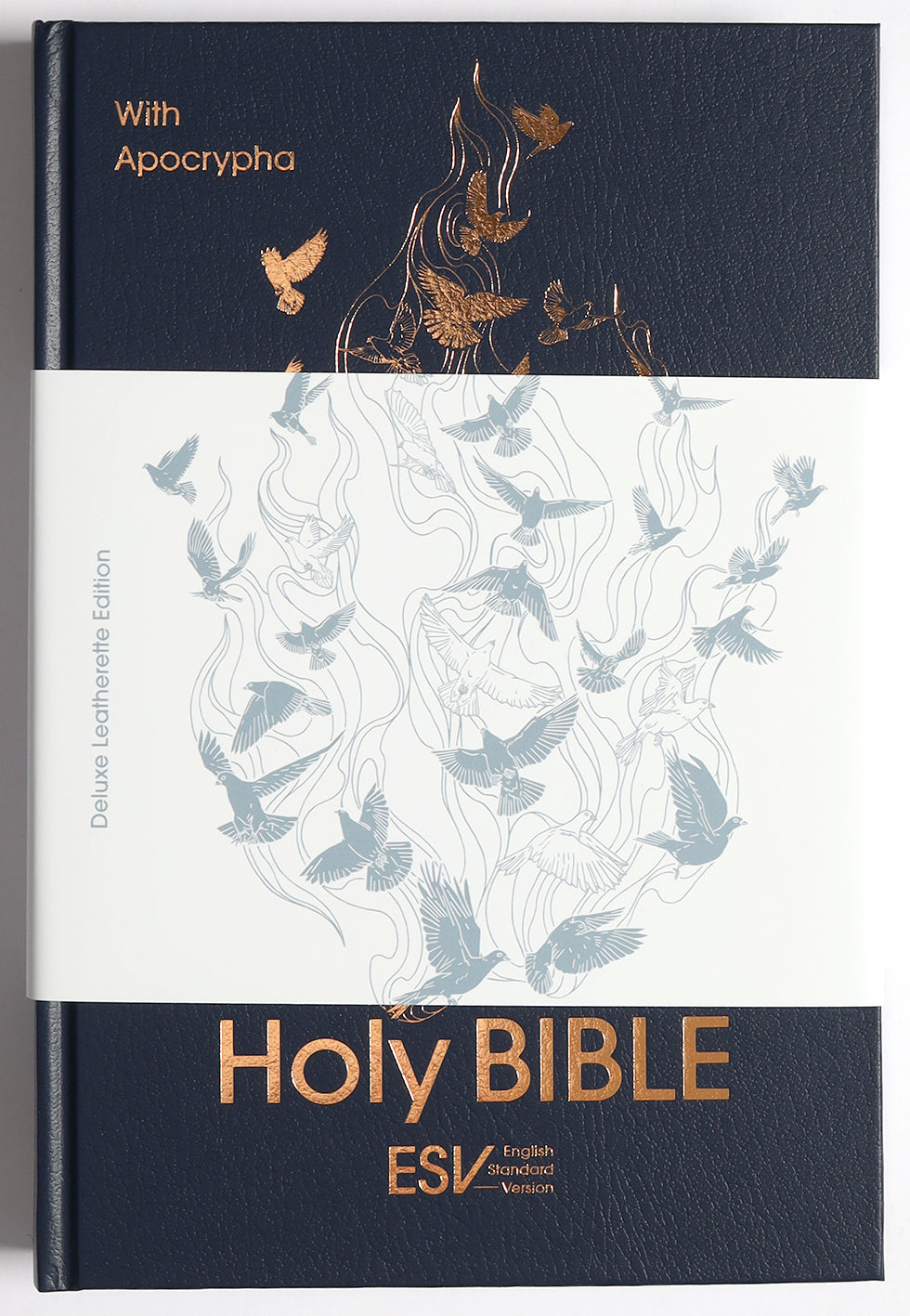 Esv-Ce Holy Bible Deluxe Midnight Blue Edition With Apocrypha