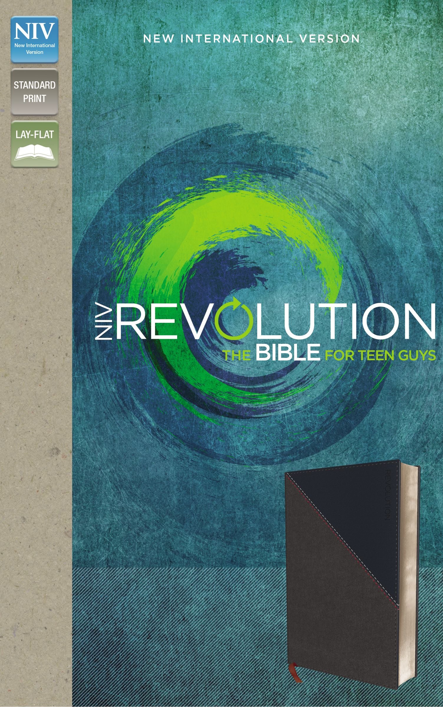NIV Revolution Bible For Teen Guys Gray/Navy (Black Letter Edition)