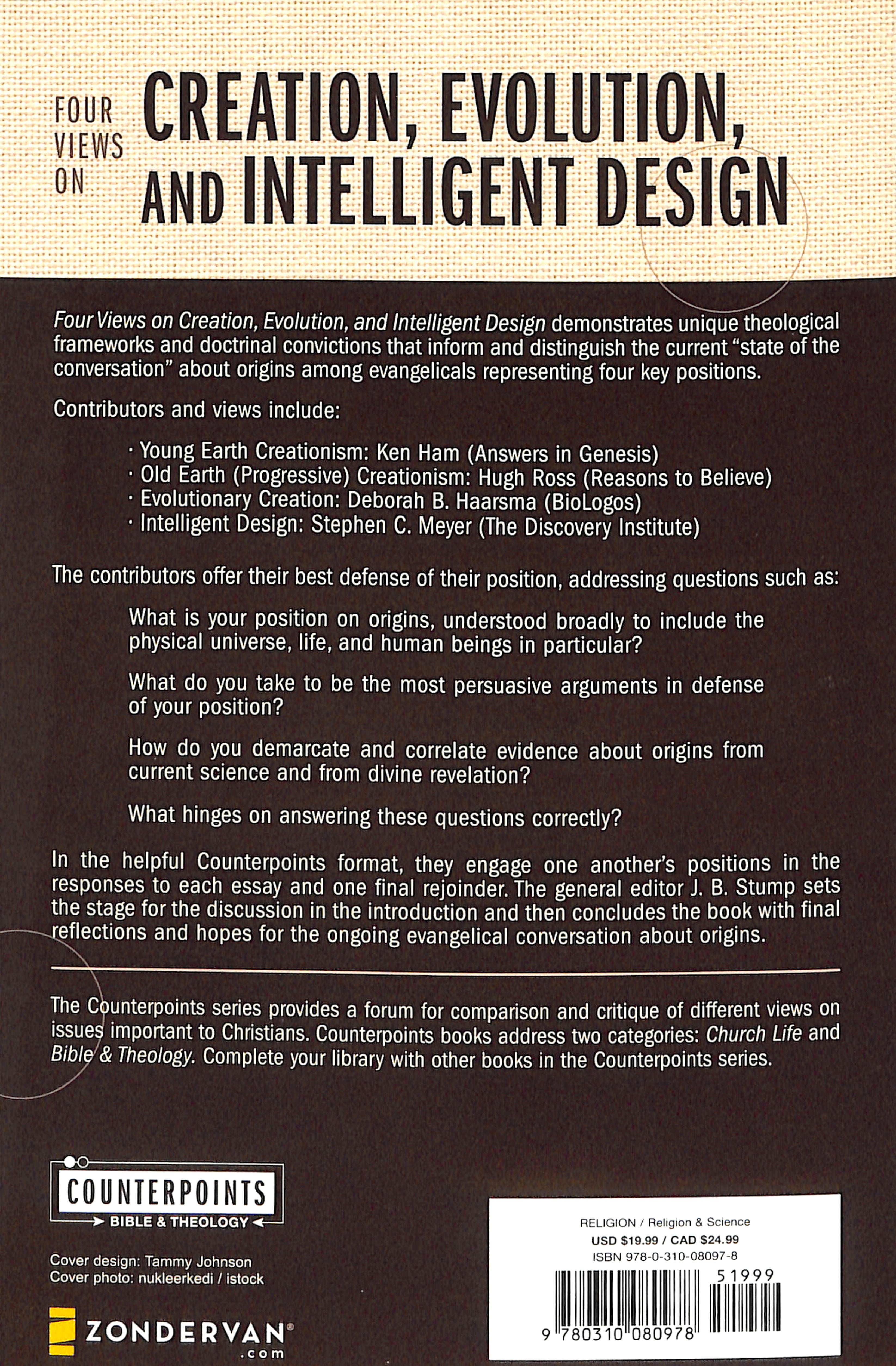 Four Views on Creation, Evolution, and Intelligent Design (Counterpoints Series)