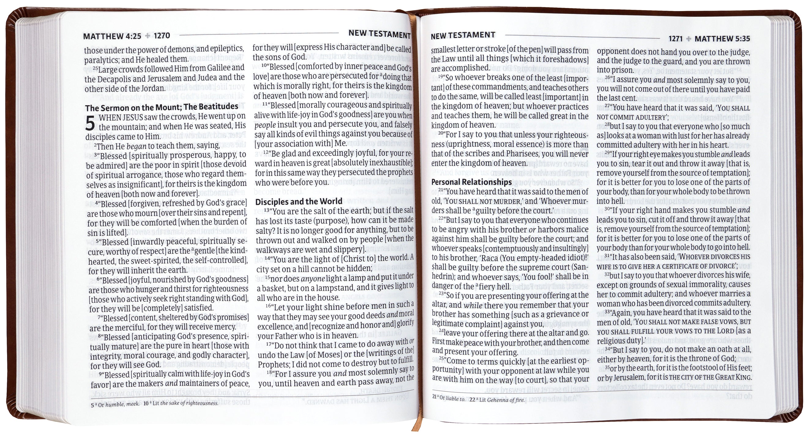 Amplified Holy Bible Xl Edition Brown