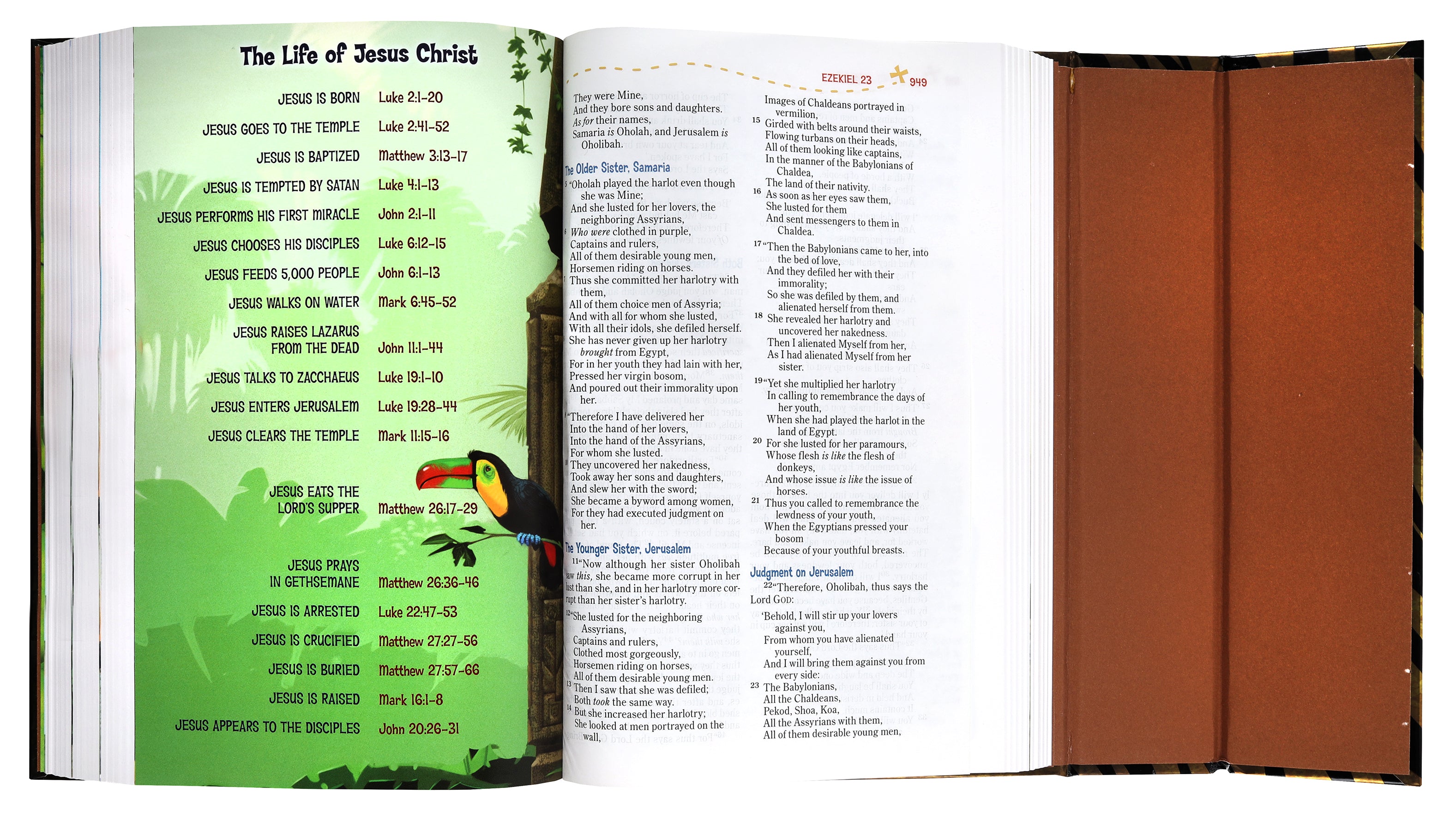 NKJV Adventure Bible With Tiger Magnetic Closure