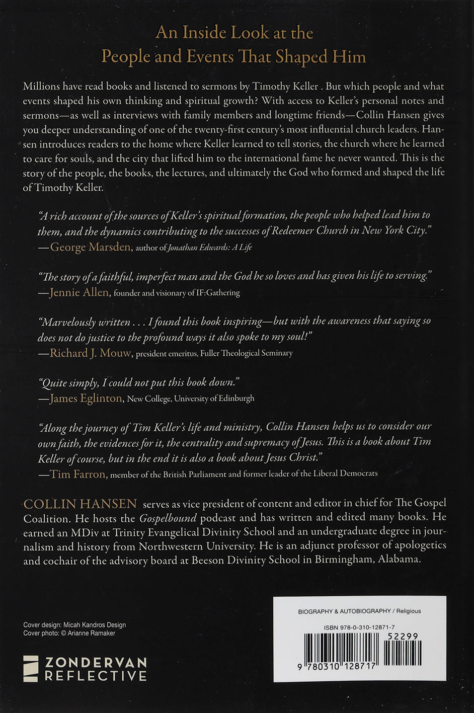 Timothy Keller: His Spiritual and Intellectual Formation