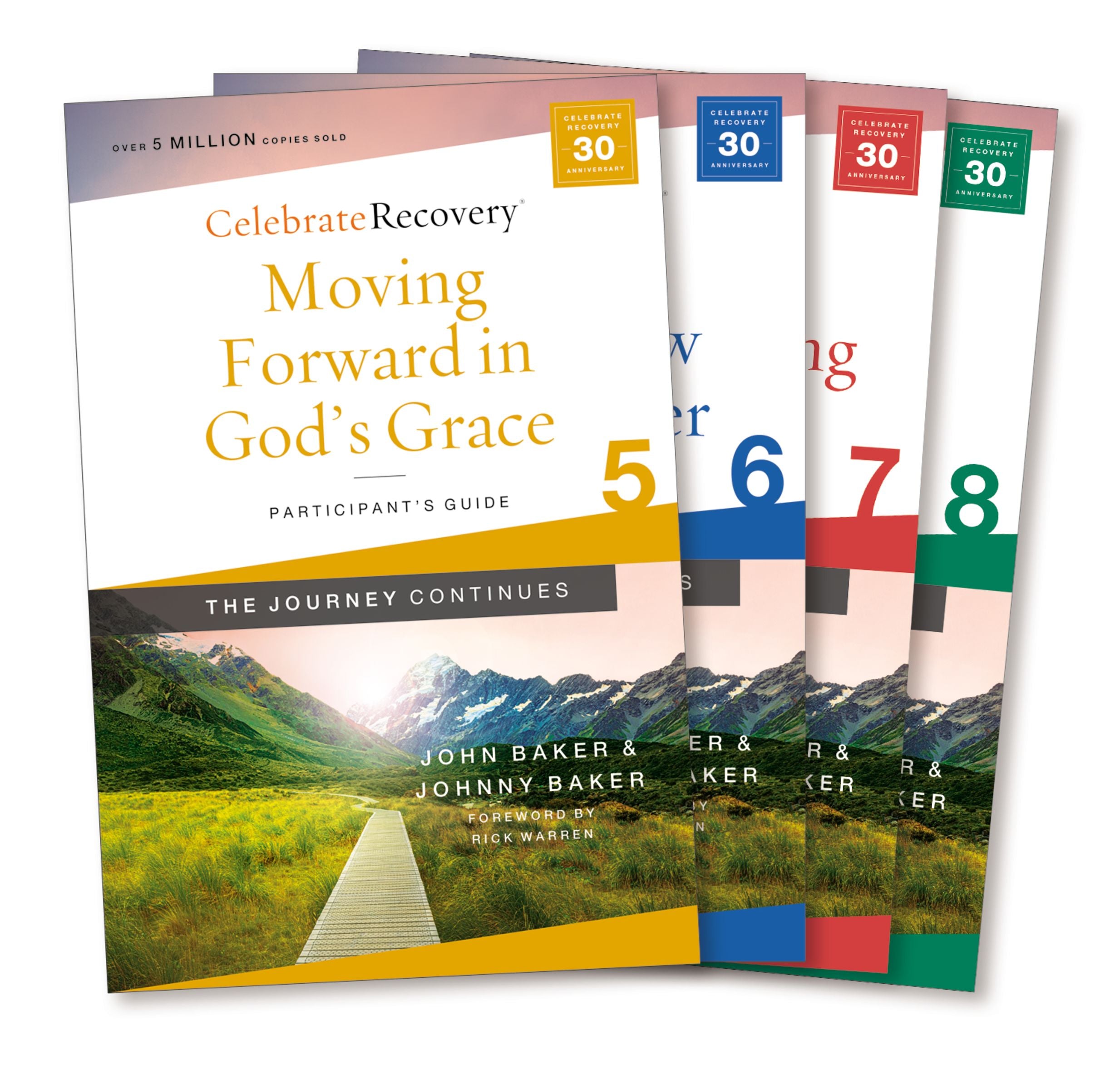 Celebrate Recovery: The Journey Continues (Volumes 5-8) (Participant Guide Set) (Celebrate Recovery Series)