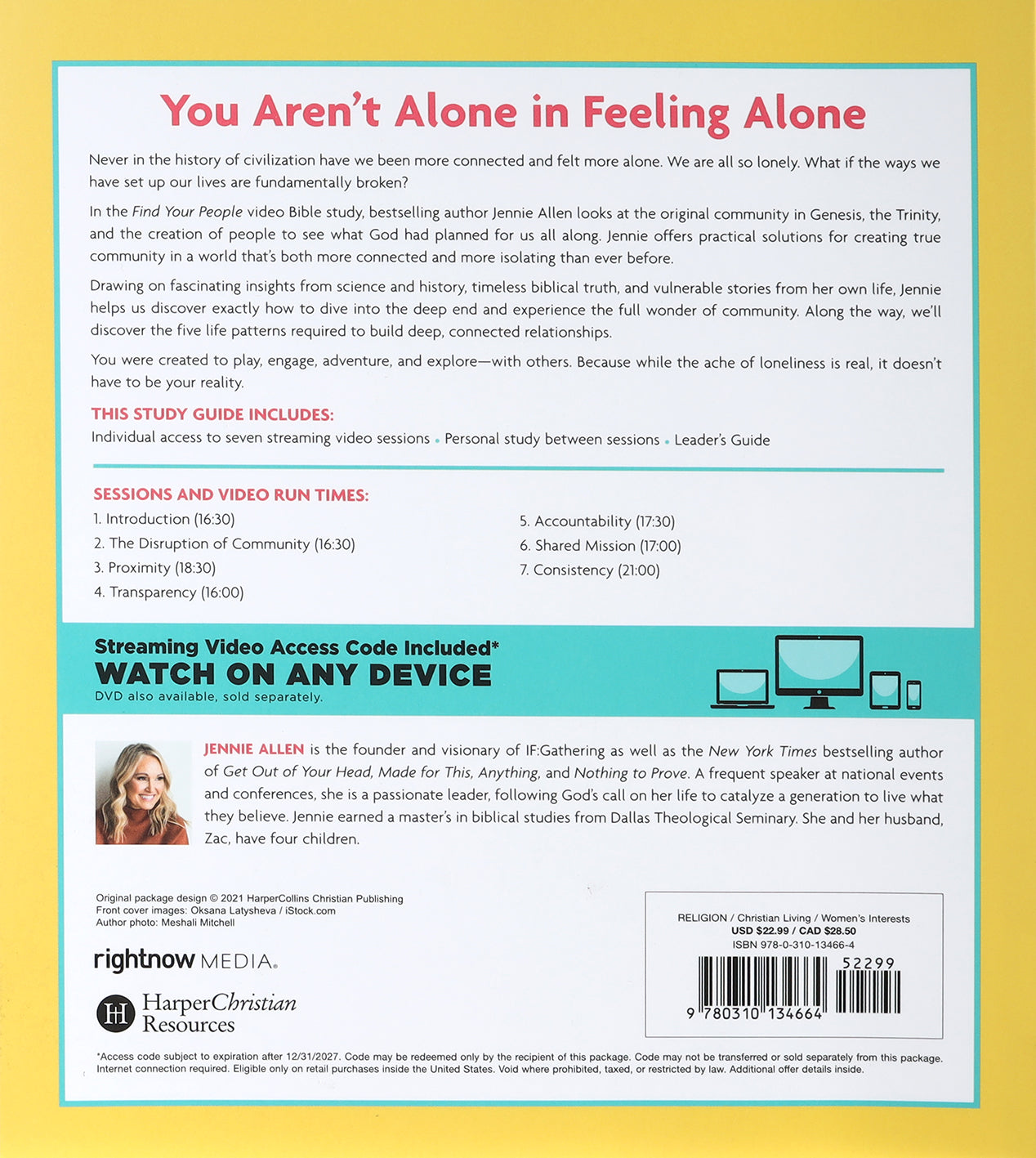 Find Your People: Building Deep Relationships in a Lonely World (Study Guide Plus Streaming Video)