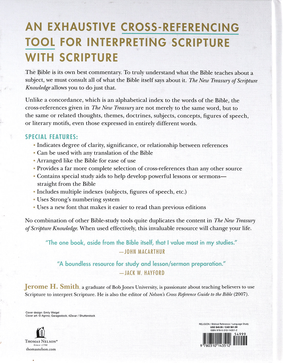 The New Treasury of Scripture Knowledge: An Easy-To-Use One-Volume Library For Bible Study and Lesson Preparation