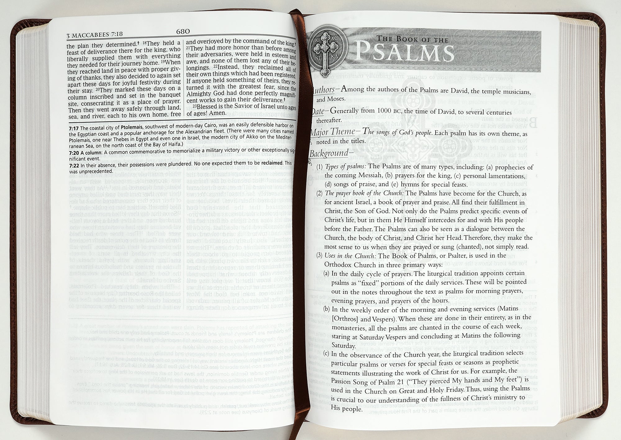 NKJV Orthodox Study Bible Brown (Black Letter Edition)