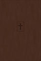 NIV Thinline Bible Large Print Brown Indexed (Red Letter Edition)
