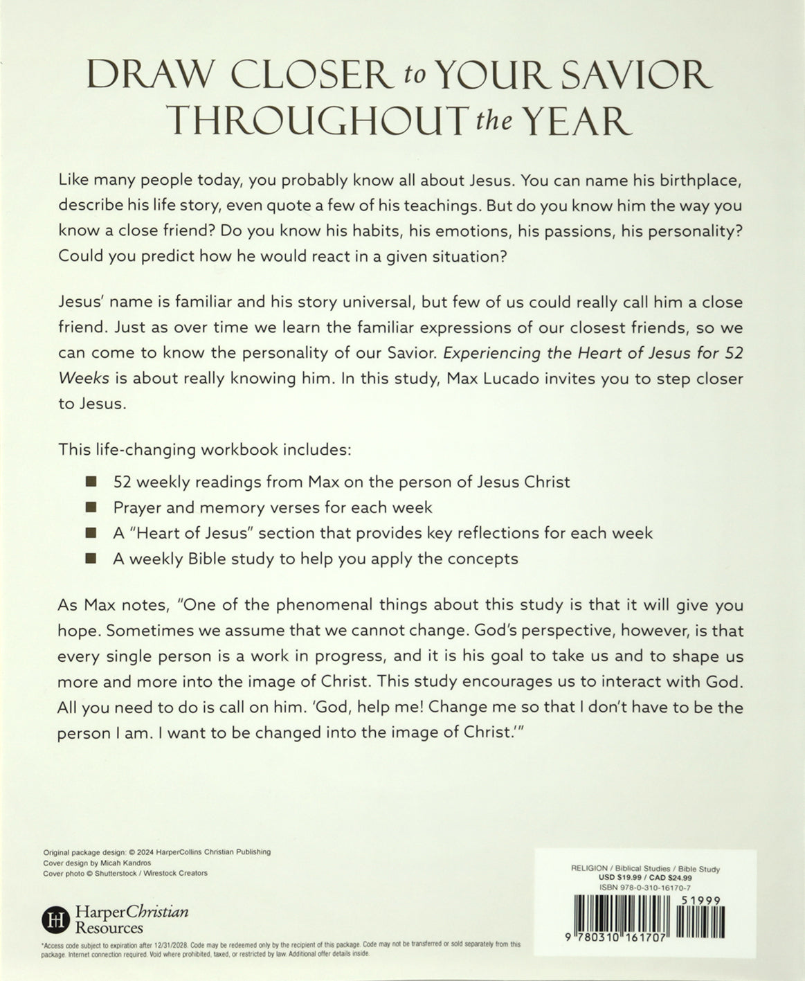 Experiencing the Heart of Jesus, Workbook 2nd Edition: A One-Year Bible Study to Help You Draw Closer to the Savior