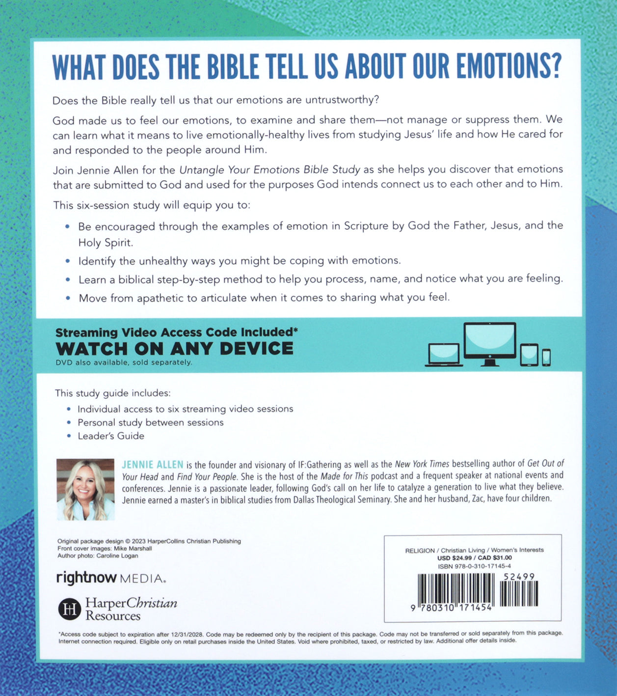 Untangle Your Emotions (Bible Study Guide Plus Streaming Video): Discover How God Made You to Feel