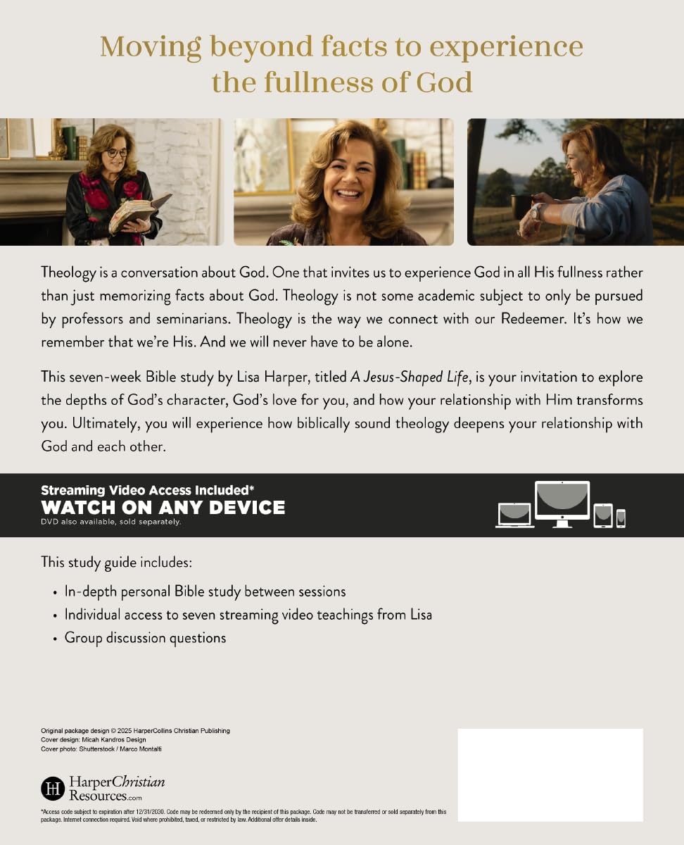A Jesus-Shaped Life (6 session Bible Study Guide plus Streaming Video): How Diving Deeper into Theology Can Transform Us and Our World with the Radical Kindness